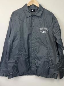 VTG Starter Windbreaker Thin Jacket Slate Green Gray Nylon Snap Button Men Small